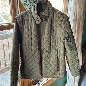 Jade & Ivory army green jacket, medium.